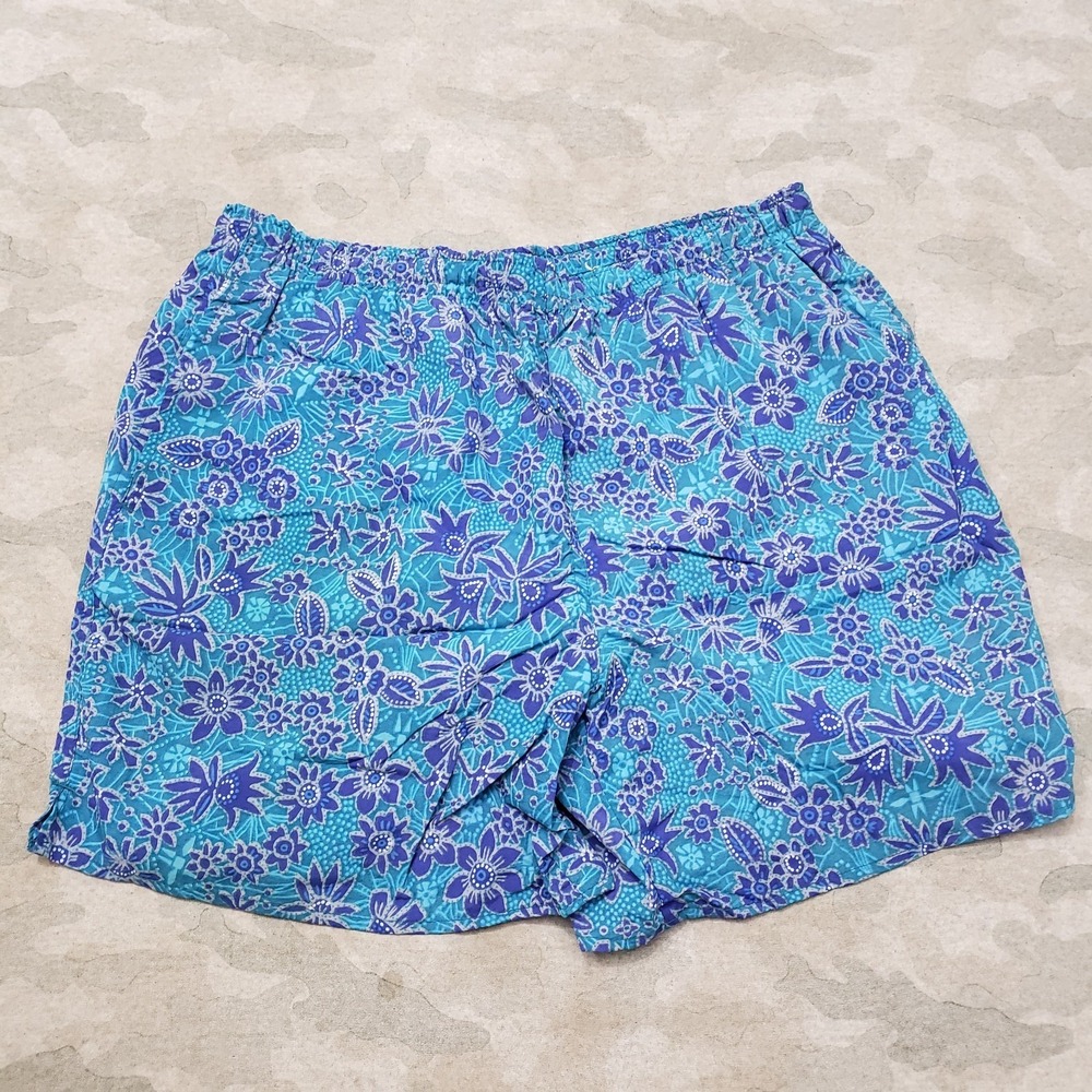 Vintage Weeds Shorts Mens 30 Blue Drawstring Surf Skate Outdoors Beach